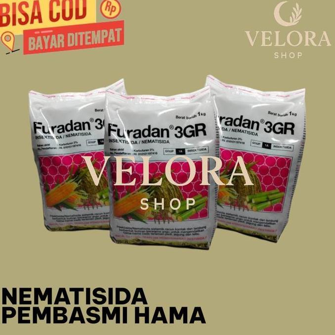 Diskon Furadan 3Gr 1Kg Insektisida Nematisida 1 Kg Puradan Hama Kemasan Asli