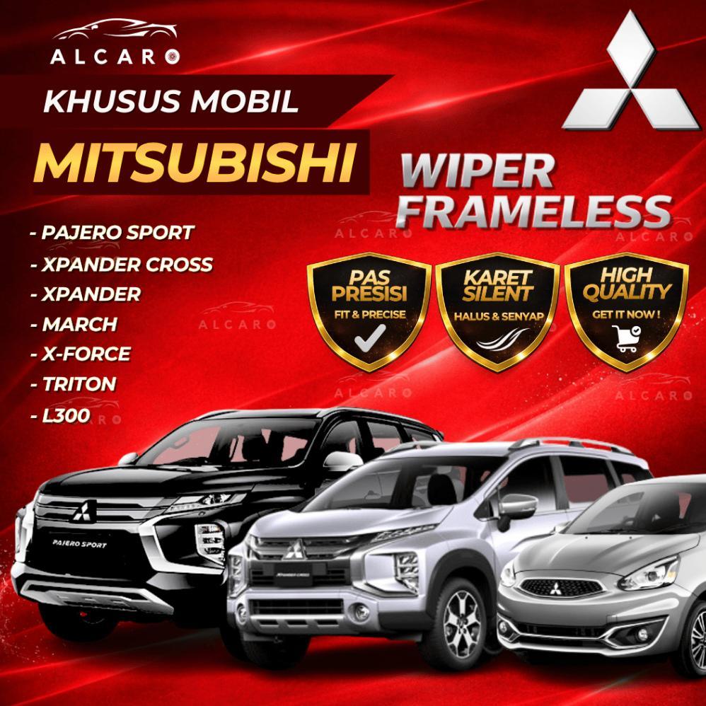 Alcaro Wiper Frameless Premium Mitsubishi Pajero Sport / Xpander / Xpander Cross / March / X-Force /