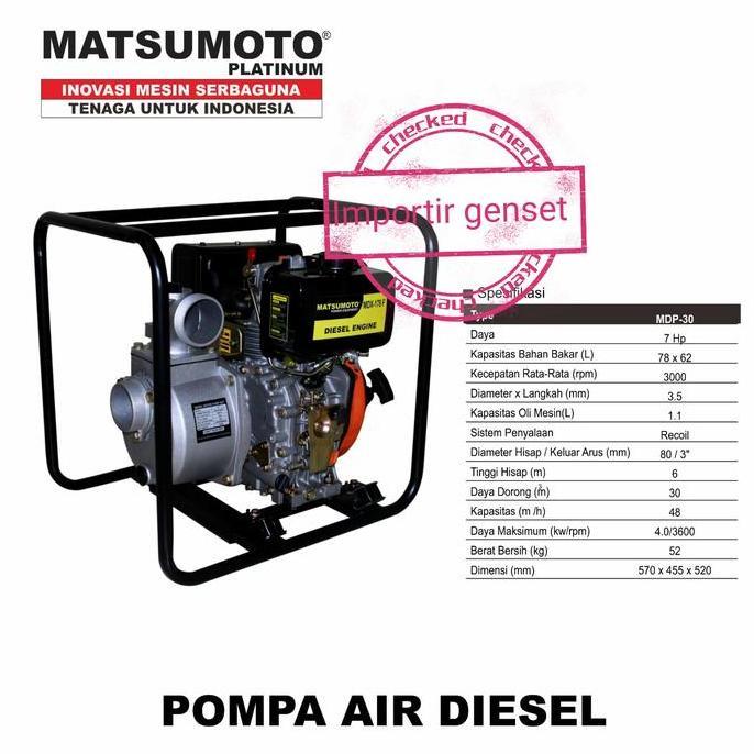 Pompa Air Diesel Matsumoto