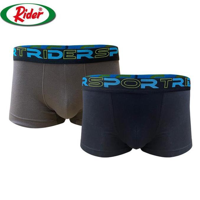 Lansungkirim- Celana Boxer Pria Rider Sport Mini Boxer R383B Isi 1 Pcs