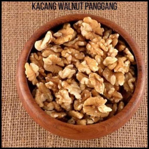 Kacang walnut roasted 500gram / walnut pangang/ kacang walnut matang