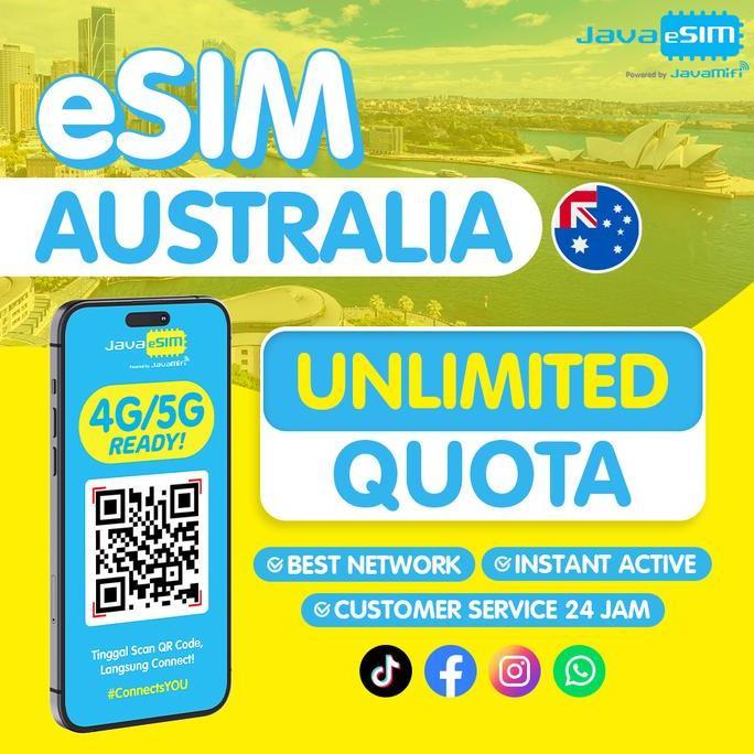 Card - Javaesim Travel Esim Australia Unlimited Max | Esim Australia Max Unlimited