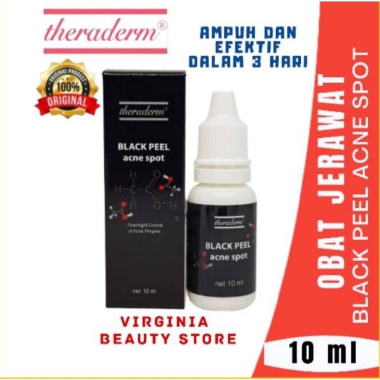 theraderm black peel acne spot ampuh mengatasi jerawat import Korea reg bpom