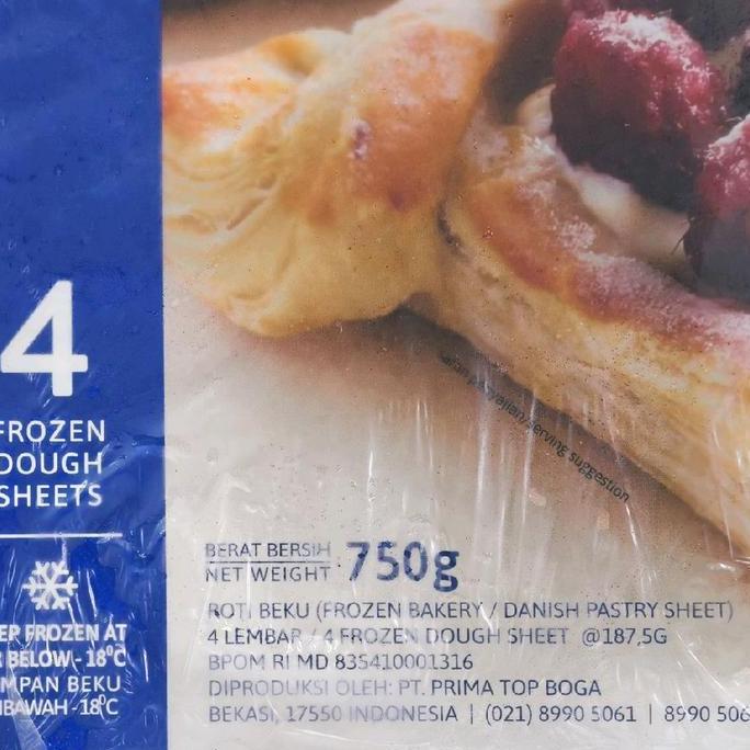 Ariyoseller5 - Bonchef Danish Pastry Sheet / Kulit Danish Pastry Bonchef 750Gr