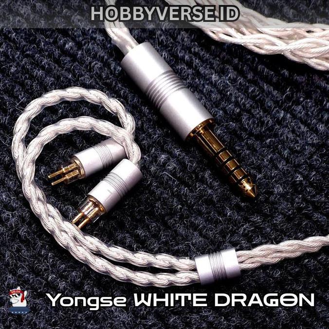 periperwy/ Yongse White Dragon Pure silver 5N Single-Crystal Copper Upgrade Cable IEM In Ear Monitor
