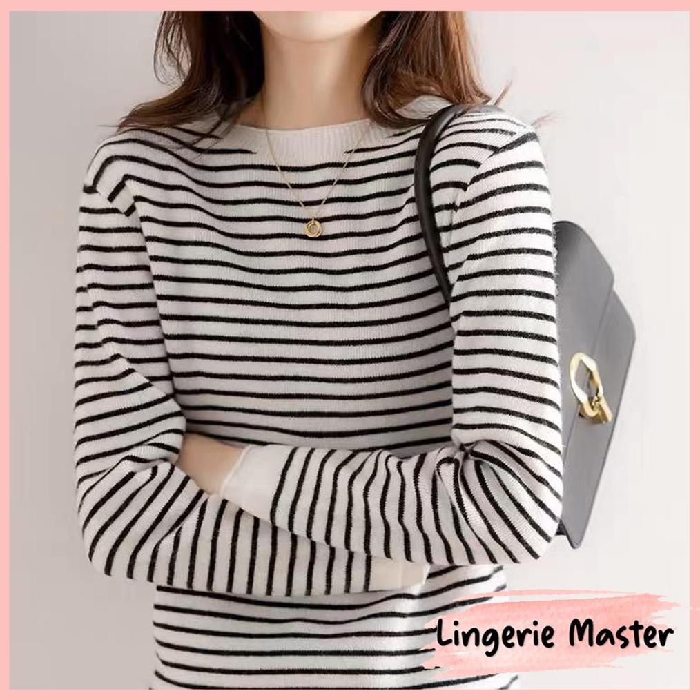 [ LINGERIE MASTER ] - (T-48) Sweater Soft Knit Import Long SLeeve - Atasan Rajut Pakaian Wanita