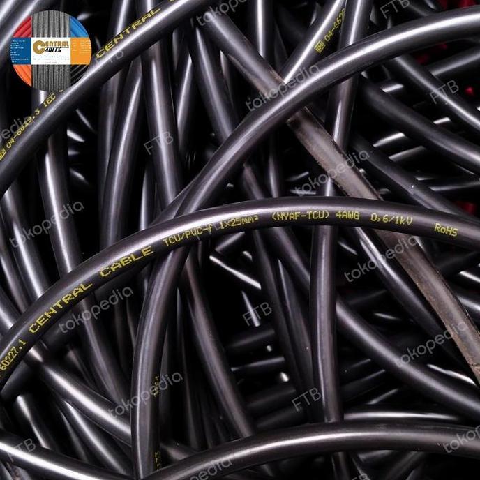Central Kabel Tinned Copper ( Tcu ) Nyaf 25 Sqmm 1000V Meteran ( Af 25Mm Nyaf 1X25 Nyaf 1X25Mm 1Kv )
