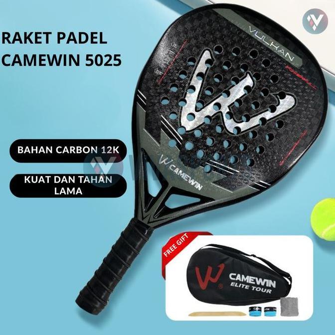 Tins- Vivasports - Camewin 55 Hh Quality Raket Padel / Paddel Racket Camewin 55 Carbon 12K