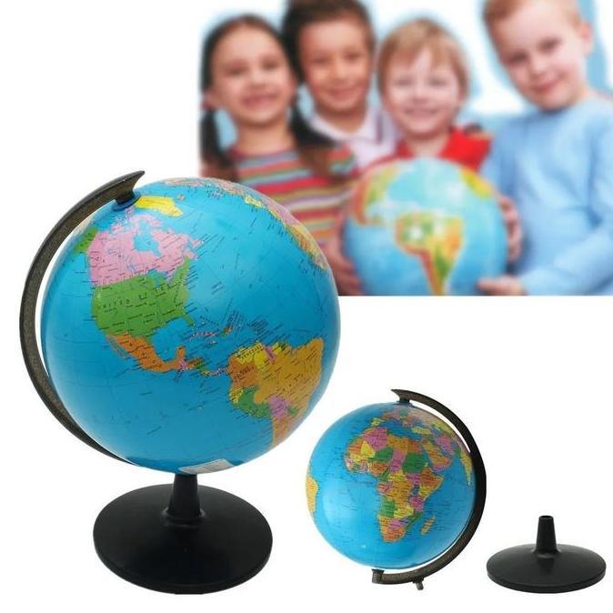 Skl - Globe Bola Dunia Besar Diameter 14Cm Dan Kecil Diameter 10,6Cm / Atlas Bola Dunia