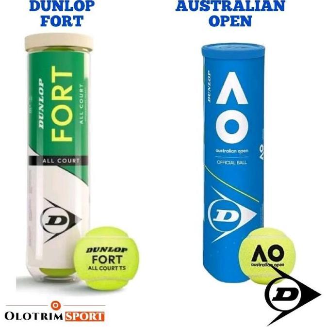 Tans- Bola Tenis Dunlop Fort Ao Australian Open Isi 4 Tennis Ball