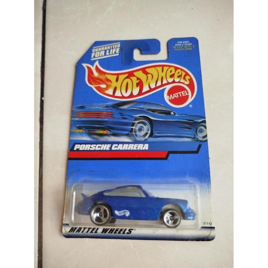 HOTWHEELS REG. CARD - PORSCHE CARRERA BLUE 27112 RARE MCS27