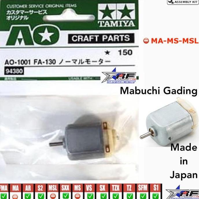 Kittoys- Tamiya 94380 Ao-1001 Fa-130 Dinamo Mabuchi (Putih Gading)