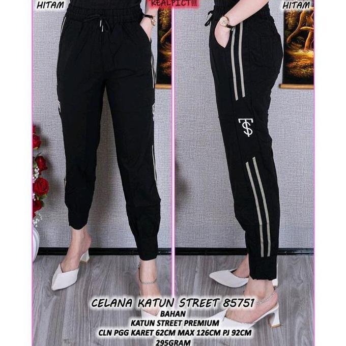 NEW ARRIVAL !!! 8089 Celana Jogger Viral Import Joger Wanita Fashion Matt. Katun Stretch Import Prem