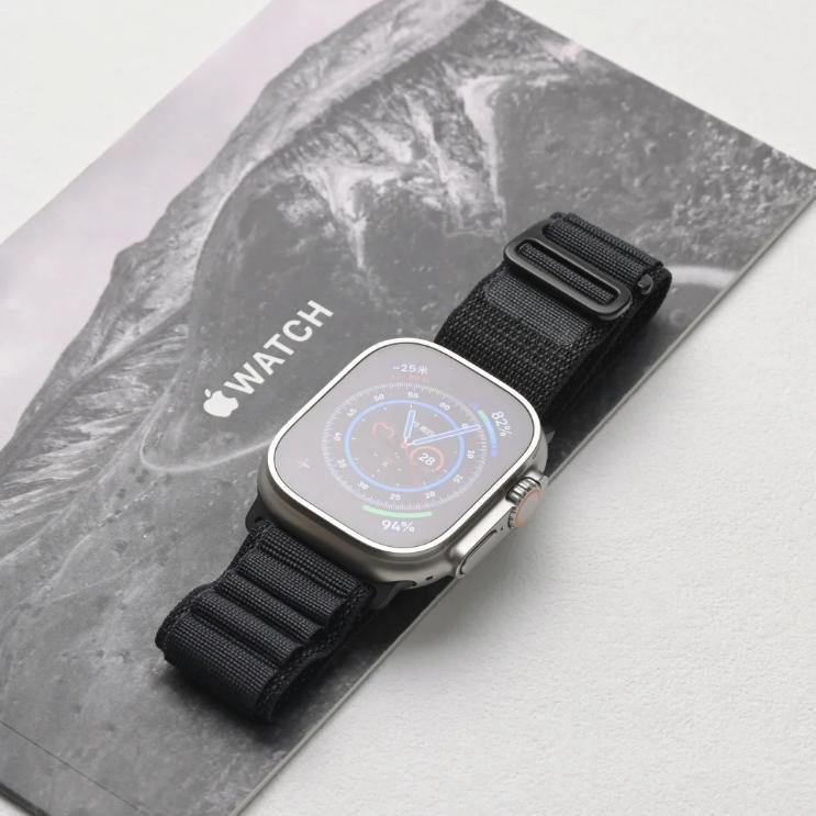 Discount Apple Watch Ultra 3 2025 49mm Black Titanium Case with Alpine Trail Ocean Milanese Loop Ban