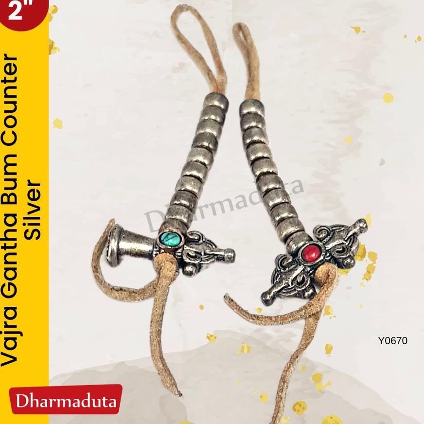 BUM JAPAMALA COUNTER VAJRA BELL ALAT RITUAL BUDDHA TANTRAYANA TIBET - SETY0670 MURAH