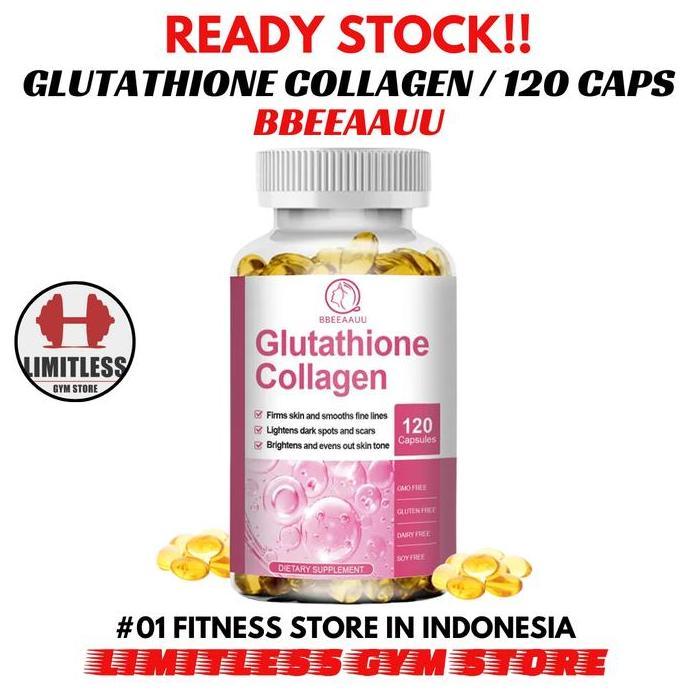 Best Seller Usa Premium Glutathione Collagen Peptides 120 Kapsul Skin Health L Cystine Premium