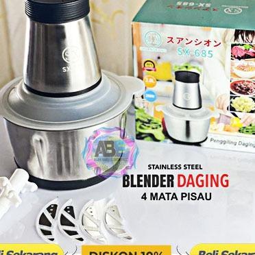 Blender Chopper Stainless Steel 2L Sx 685 Penggiling Bumbu Daging Sayur Buah / Food Processor Murah 