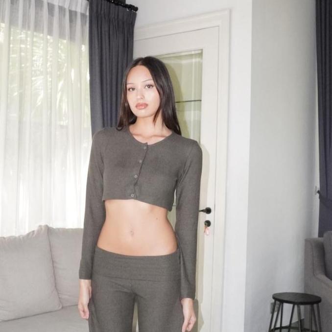 Lulu Set (Crop Cardigan & Tank Top) - THREEK.CLOTHING