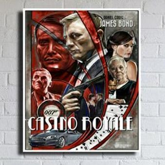POSTER HIASAN DINDING JAMES BOND CASINO ROYALE FB27