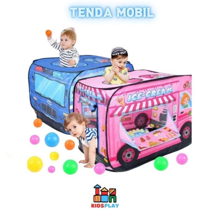 (Good) Mainan Tenda Anak Lipat Bentuk Mobil Tenda Mainan Mainan Tenda Lipat Portable Tenda Bermain
