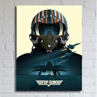 POSTER DINDING ARTWORK TOP GUN FB27