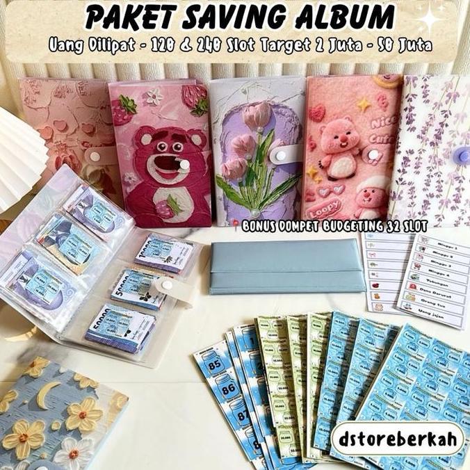 BEVONYA_ - PAKET SAVING ALBUM 120 & 240 SLOT UANG DILIPAT NABUNG TARGET 2 JUTA - 50 JUTA METODE CICI