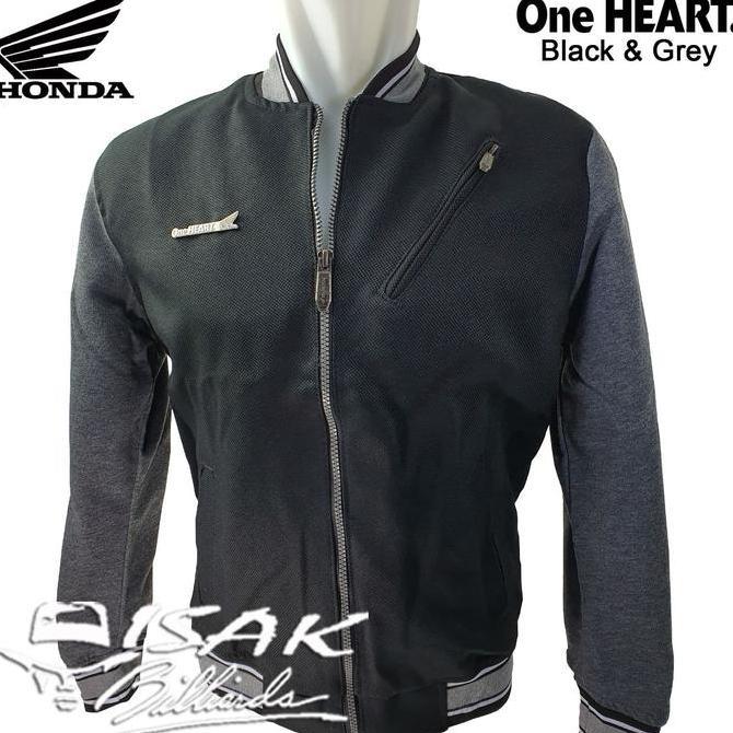 JACKET HONDA VARIO 125 ASLI - GREY BLACK - JAKET MOTOR TOURING APPAREL