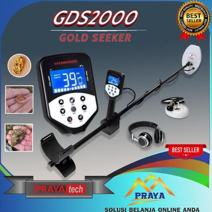 Metal Detektor GDS2000 Detector Gold Seeker Deteksi Logam Emas Perak Logam Mulia GDS 2000