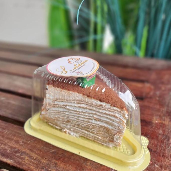 Torta- Mille Crepes Cake Slice Cake Viral Mille Krepes Krepes Kue Kado Ultah