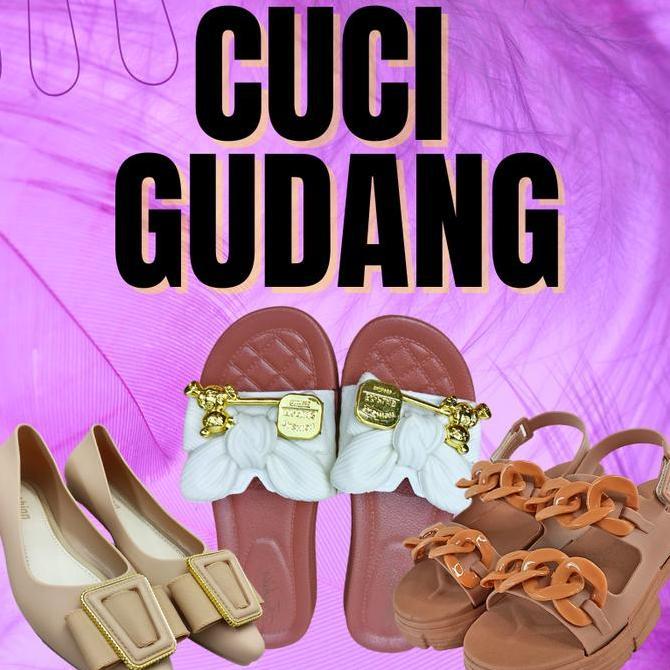 DR314 - Sandal Flat Wanita Sepatu Jalan Cewek Model Terkini Flatshoes Perempuan Murah Sendal Santai