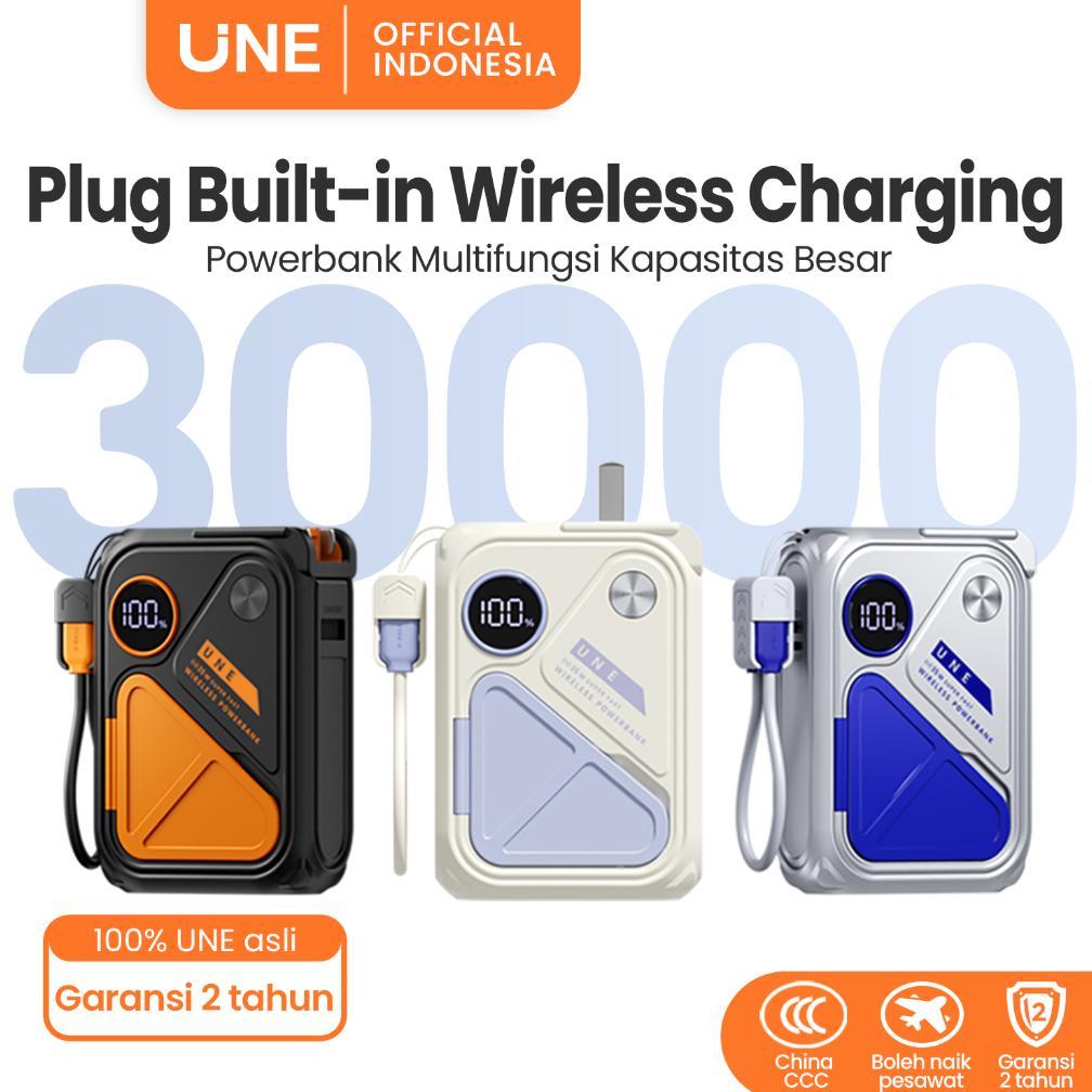Termurah [ Garansi 2 Tahun ] Une Powerbank Fast Charging 30000Mah/20000Mah Mini Wireless Magnetic  P