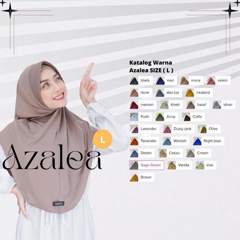 GARANSI SF - hijab instan bergo daily Azalea Size L ORI SF.Hijab