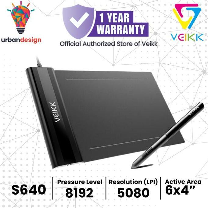 Best Seller Veikk S640 Digital Graphic Drawing Pen Tablet Osu Premium