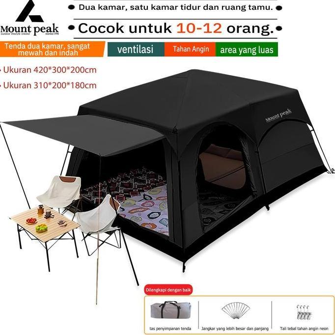 Mountpeak Besar  Tenda  8-12 orang Camping, Outdoor Glamping, Luxury Automatic