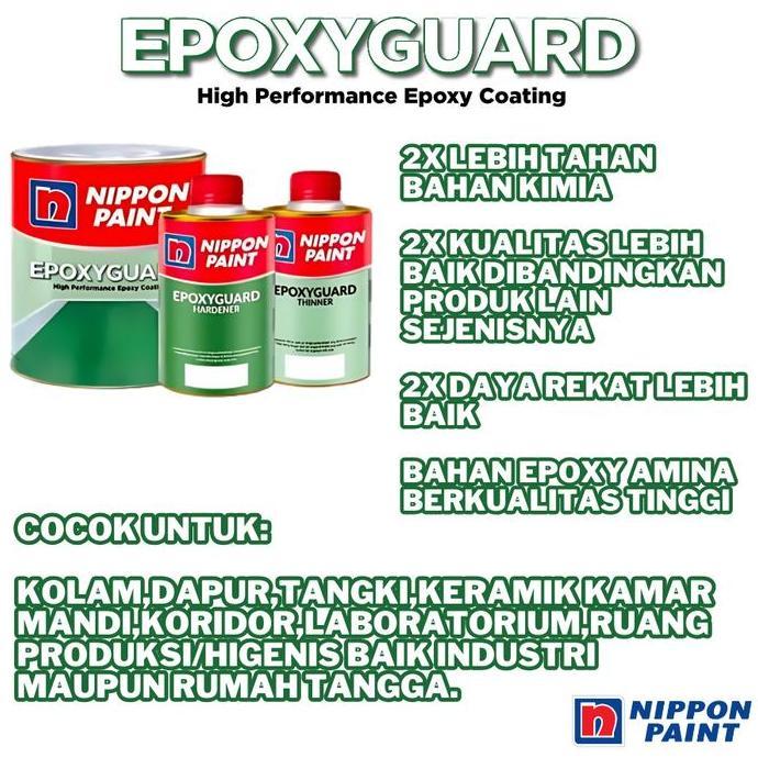 Pulasan- Cat Lantai Nippon Epoxyguard Cat Keramik Epoxy Guard NipponFloorCoating