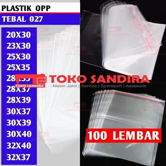 100 lembar plastik OPP tebal 027/opp murah/plastik opp grosir Alqshop