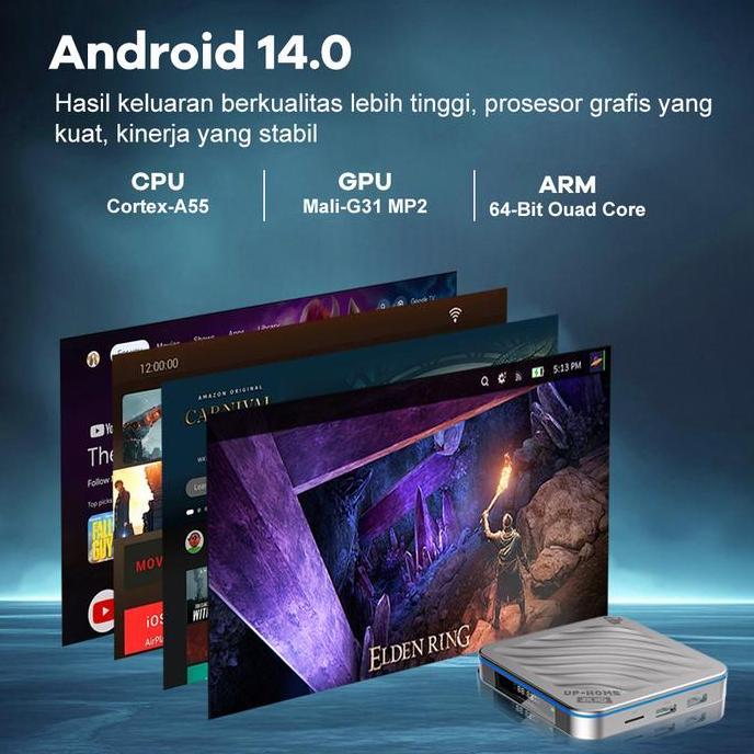 UCL_GRAMARI - UPHOME ANDROID GAME TV BOX 20.000+ GAMES ANDROID 14 RAM 2/4GB ROM 16/32GB WIFI 2.4G/5G