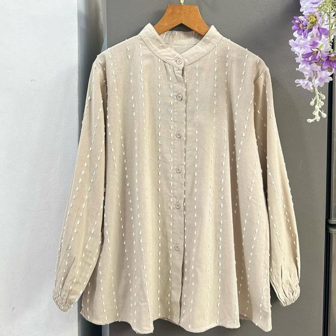 Donna- Crinkle Motif Rose | Vella Blouse Crinkle
