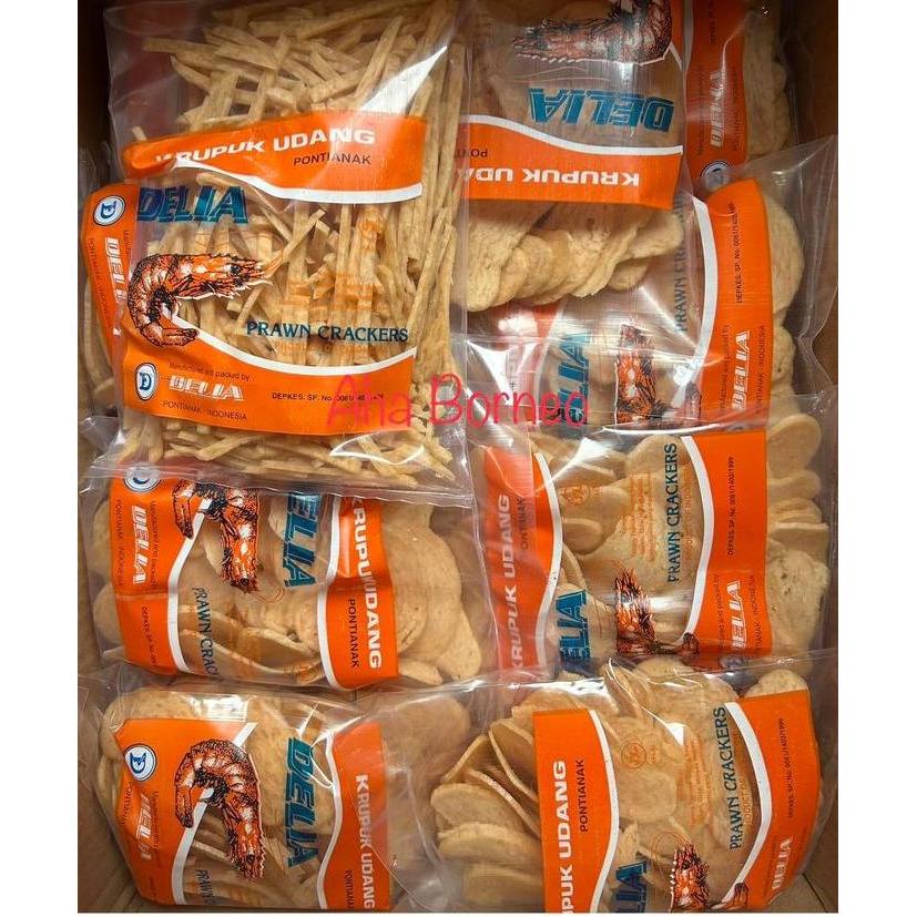 READY Kerupuk Udang Delia Pontianak Kalimantan Barat / Krupuk Delia Pontianak