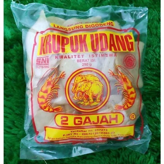 KERUPUK UDANG 2 GAJAH |KERUPUK GURIH