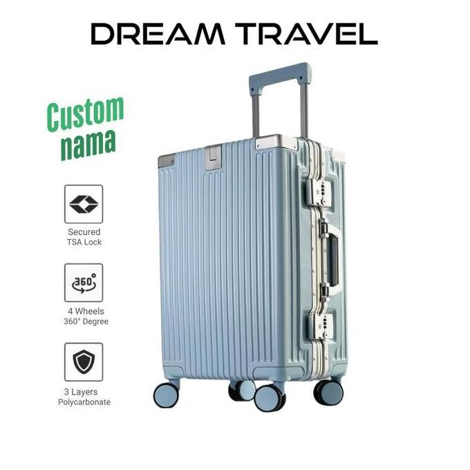 Dream Koper 22 inch 24 inch Free Custom Nama & Logo TSA Lock Roda 360 M101 Kabin