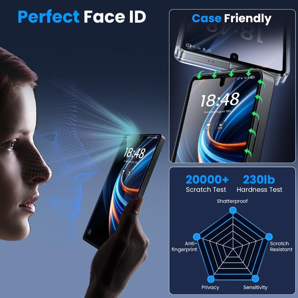original [tanpa batas hitam]wsken for samsung galaxy s26 ultra tempered glass anti gores screen prot