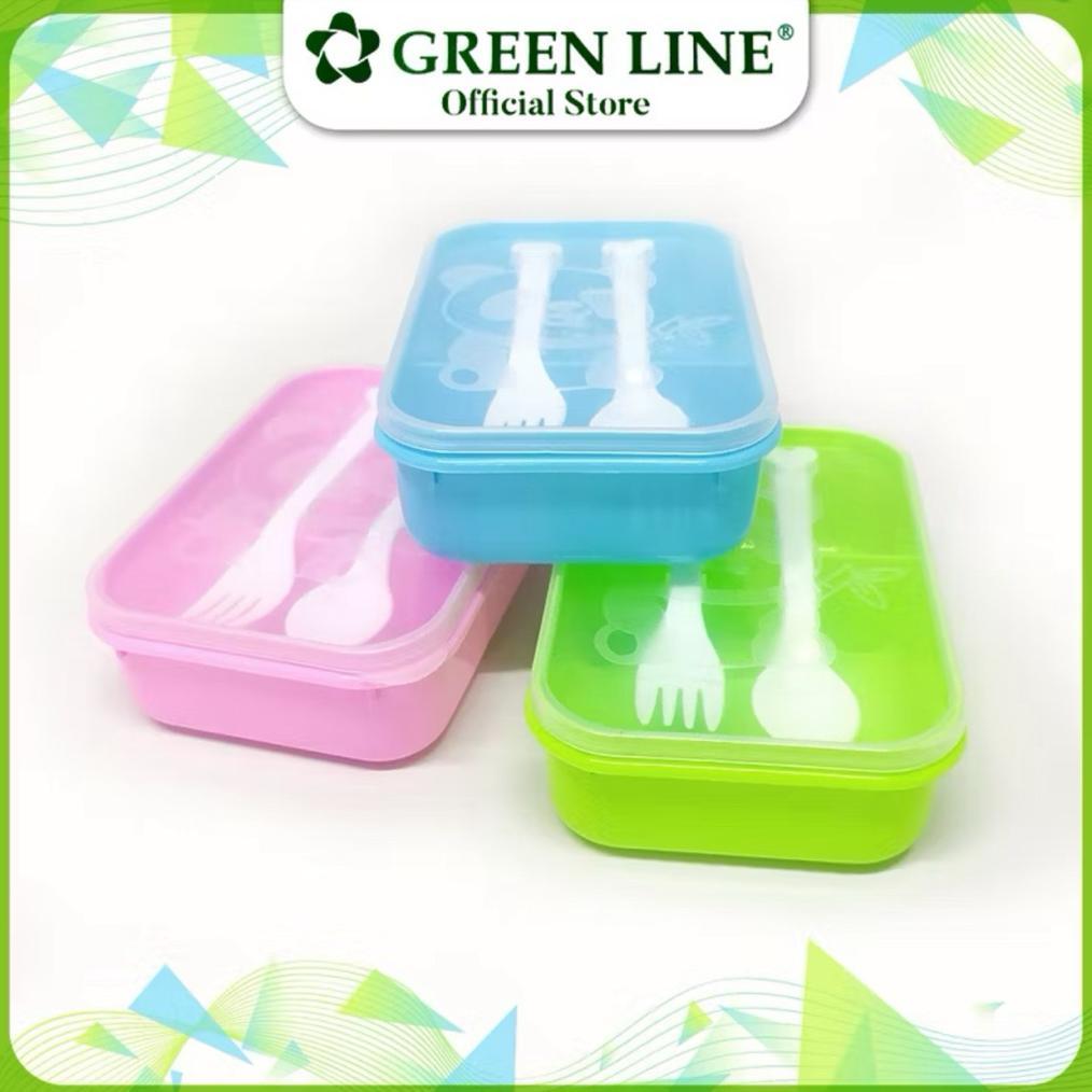 Big Sale Omprengan Panda Small + Sendok Garpu / Lunch Box Kecil / Kotak Makan Plastik