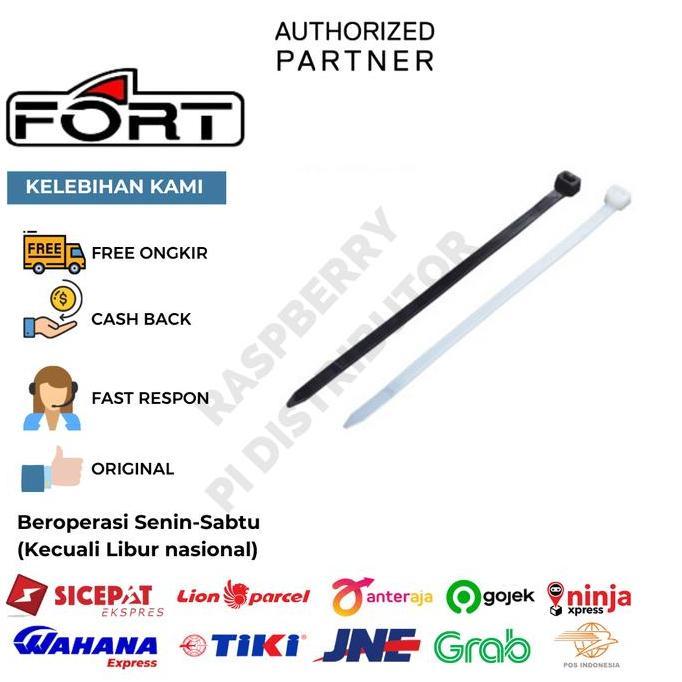 KABEL TIES 250 X 4.8 FSM 5 X 250 MM FORT - HITAM RPD27