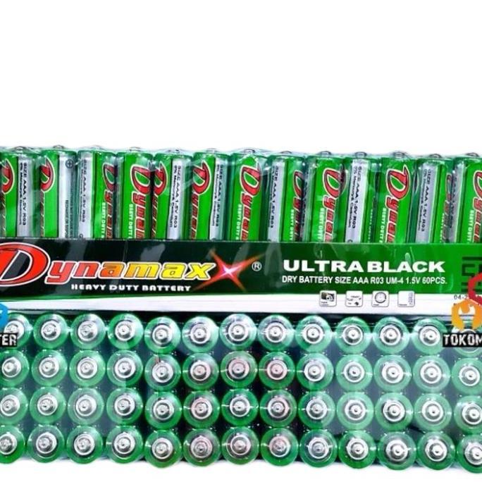 Homz- Dynamaxx Baterai Battery Batere Ultra Black Hijau Aaa Isi 60 Pc Kapasitas Besar Daya Cocok Unt