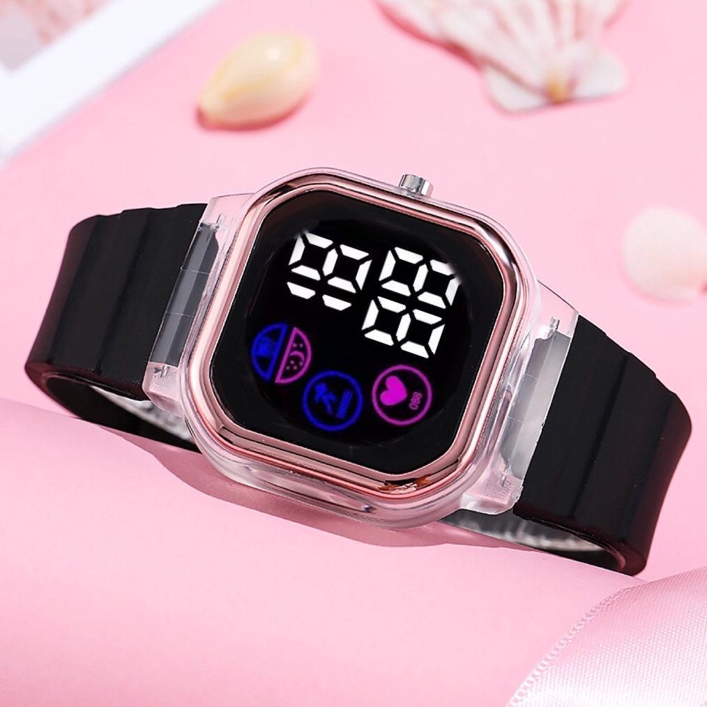 Wajib Punya Cod Jam Tangan Wanita Digital Segi Tampilan Layar Baru Fashion Watch Led Sprot Harga Gro