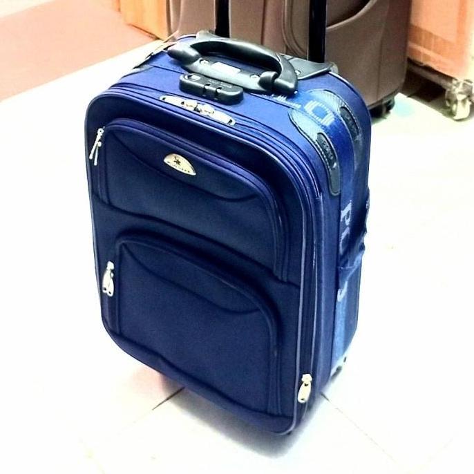 koper 22 inci dan 18 inci Polo bahan kanvas - Biru 22 inci
