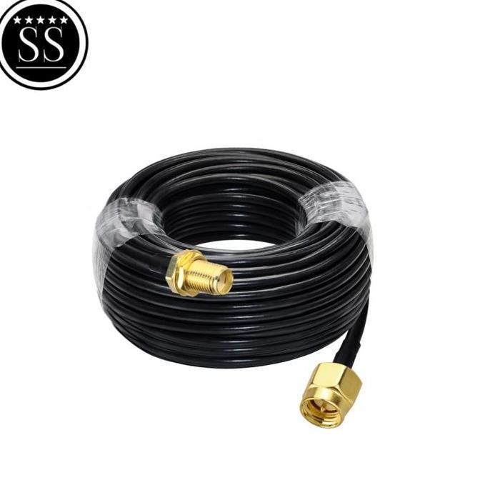 Cable SMA Male to SMA Female RG58/Kabel Perpanjangan Sma M-F 15 meter