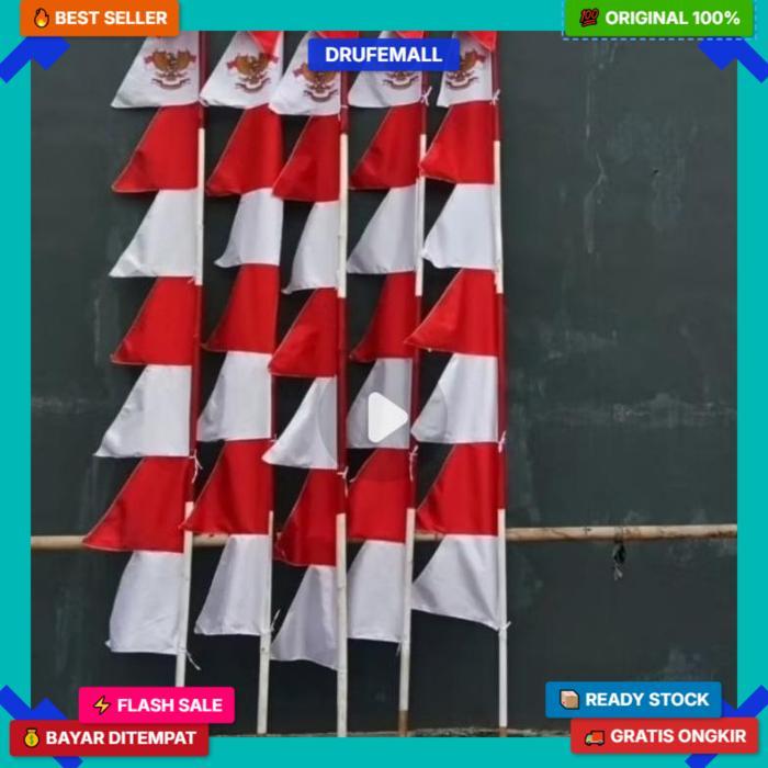 Bendera Umbul Umbul Merah Putih Warna Warni Umbul Umbul Kain Gergaji Gratis Ongkir