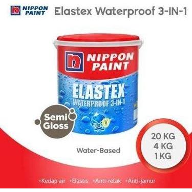 CAT TEMBOK WATERPROOFING ELASTEX WARNA 1001 BRILLIANT WHITE 1 KG